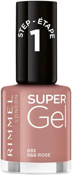 Rimmel Super Gel 033 R&B Rose kynsilakka 12 ml - 1