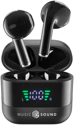 MusicSound langattomat nappikuulokkeet Spark musta - 1