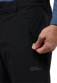 Jack Wolfskin miesten kuorihousut Parana - BLACK - 5