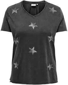 ONLY CARMAKOMA naisten t-paita Carlucy - BLACK - 1