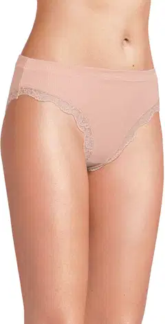 Actuelle naisten rib tai alushousut 210A332622 3-pack - Multicolor - 10