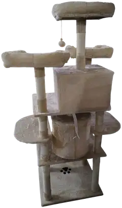 Trekker kissan kiipeilypuu Tower 170 cm beige - 3