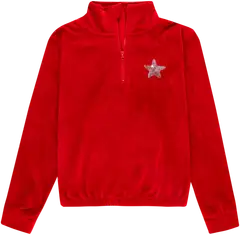 House nuorten collegepusero velour 23TH412529 - Racing red - 1