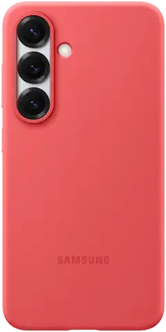 Samsung s25 suojakuori silicone case red - 1