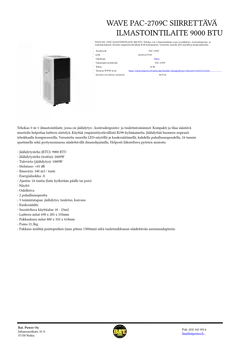 Wave Ilmastointilaite 9000 BTU - 3