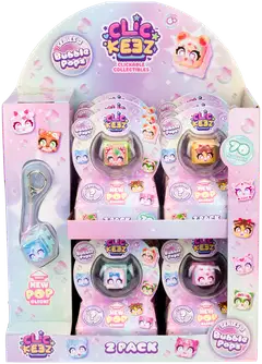 Clickeez napsuteltava fidget-avaimenperä 2 hahmoa, erilaisia - 11