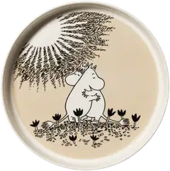 Moomin Arabia Muumi piirakkavuoka 28cm Rakkaus beige - 1