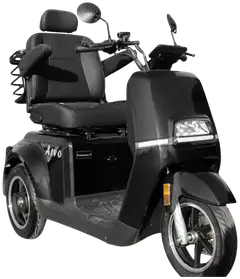 Arvo senioriskootteri P700 musta - 1