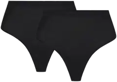Pierre Robert naisten String Tencel Modal alushousut 2-pack - Black - 1