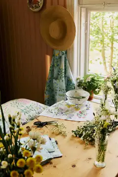 Finlayson koristetyynynpäällinen Joutomaa 48x48cm luonnonvalk/vihreä - 3