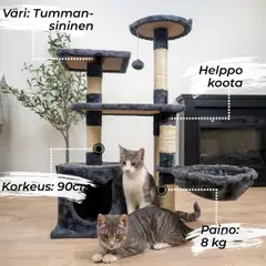 Trekker kissan kiipeilypuu Comfy 103 cm harmaa - 5