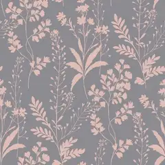 UGEPA vinyylitapetti Sofia kukkaniitty violetti-vaaleanpunainen - 1