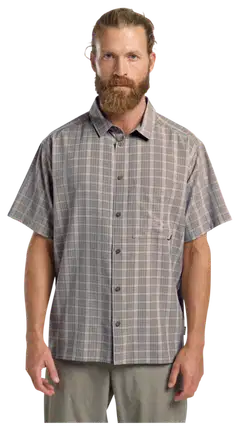 Jack Wolfskin miesten lyhythihainen kauluspaita Meseta - phantom checks - 3