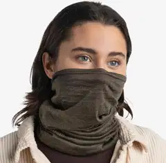 Buff tuubihuivi Lightweight Merino Solid Bark - 4