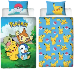Pokemon lasten pussilakanasetti 150x210+50x60 cm monivärinen - 3