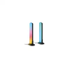 Philips Smart Lighting Gradient RGBIC -valopalkit musta 30 cm 2 kpl - 3