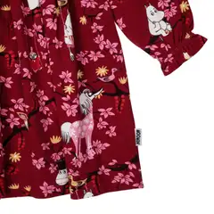Martinex Muumi lasten mekko Kiipeilypuu 588741 - burgundi - 2