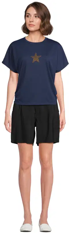 WKLY. naisten lyhythihainen trikoopusero 213W282601 - Navy - 1