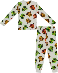 LEGO lasten pyjama Ninjago NW04 - Grey Melange AOP - 2