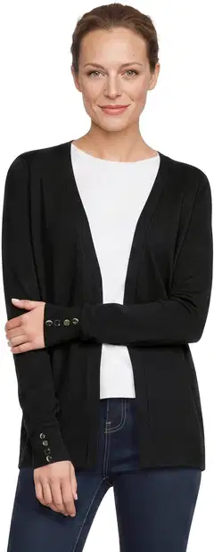 London Fog naisten neuletakki napit 213L262903 - black - 1