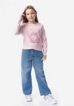 TEX BASIC lasten t-paita ballet I287714 - PINK DARK - 4