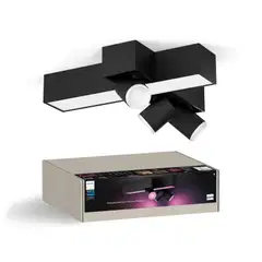 Philips Hue Centris -kattovalaisin kolmella kohdevalolla 25W 2000-6500K 2960LM musta - 3