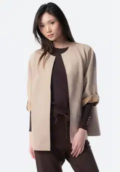 TEX naisten jakku I1286230 - CAMEL - 1