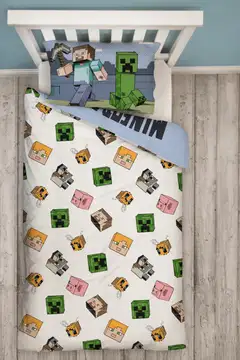Minecraft lasten pussilakanasetti 150x210+50x60 cm monivärinen - 3