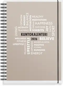 Burde Kalenteri 2026 Kuntokalenteri A5 - 2