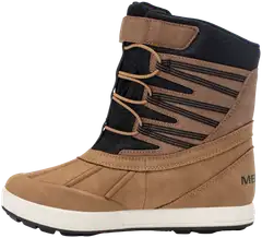 Merrell lasten vedenpitävä talvikenkä Snow Bank 5.0 - Wheat/Black - 4
