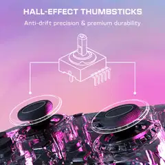 Turtle Beach peliohjain Switch 2 Afterglow Clear - 6