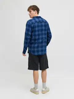 JJ REBEL miesten cargo shortsit Jrebcory - BLACK - 4