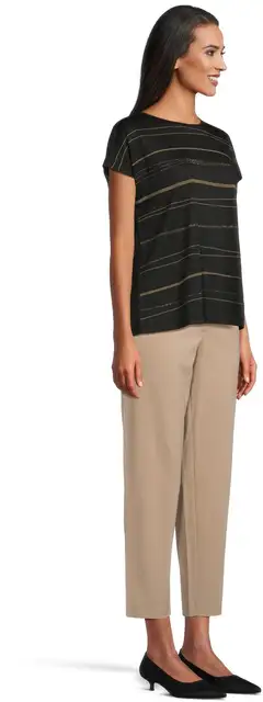 London Fog naisten kangashousut 222L260507 - BEIGE - 4