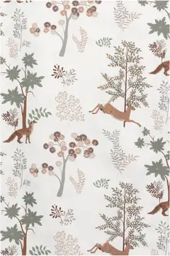 Ciraf lasten pussilakanasetti Fairytail Forest 120 x 160 + 40 x 60 cm vihreä/beige/harmaa/valkoinen - 3