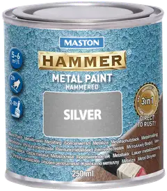 Maston metallimaali Hammer Vasaralakka hopea 250 ml - 1