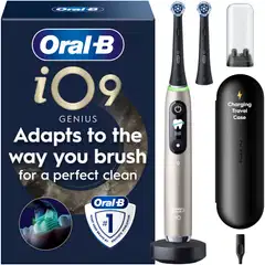 Oral-B iO9 -Sähköhammasharja Lunar Gold, 2 vaihtoharjaa, lataava matkakotelo - 1