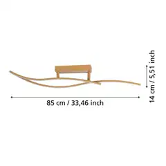 EGLO kattovalaisin Grisolia LED 12W puu/valkoinen - 5