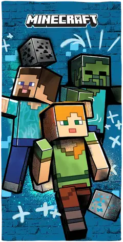 Minecraft lasten kylpypyyhe 70x140 cm - 1