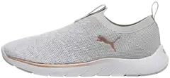 Puma naisten lenkkari Softride Remi Slip-On Knit - Ash Gray-PUMA White-Rose Gold - 1