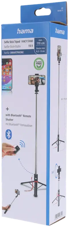Hama kuvausjalusta Fancy Stand 110 II pituussäädettävällä varrella ja kaukolaukaisimella - 3