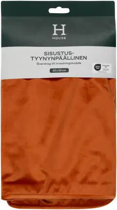 House sisustustyynynpäällinen Velvet 50x50 oranssi - 2
