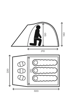 Halti Tundra XL 3000 Teltta - 2