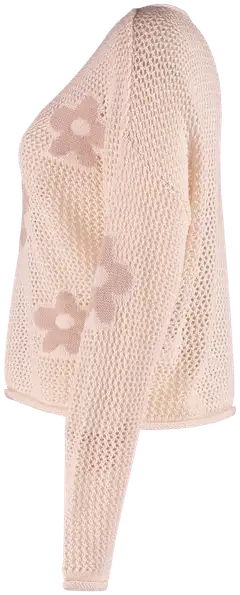 Hailys naisten neule Ma44yla MOT-PR2402063 - beige flower - 2