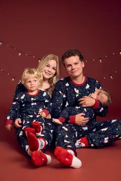 Muumi naisten pyjama Hiihtoretki 593716 - tummansininen - 10