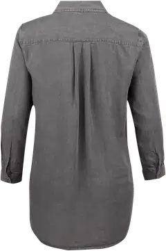 House naisten pitkä denimpaita 228HP30601, D-mitoitus - Black washed denim - 2