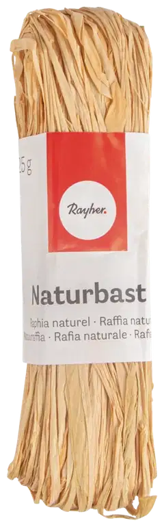 Rayher Hobby natural raffia, luonnollinen, nippu 25 g - 1