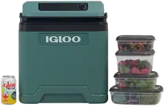 Igloo termosähköinen kylmälaukku IE27 ACDC, tilavuus 27l, vihreä - 10