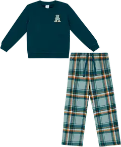 House lasten flanellipyjama 232H382506 - Green - 1