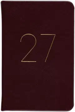 Taskukalenteri 2027 burgundy - 1