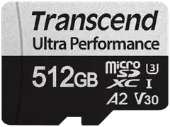 Transcend muistikortti 340S 512GB U3 microSDXC R160 W125 MB/s - 1